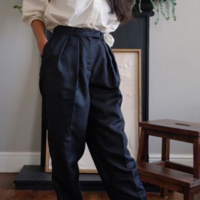Trousers -Using black Italian wool
