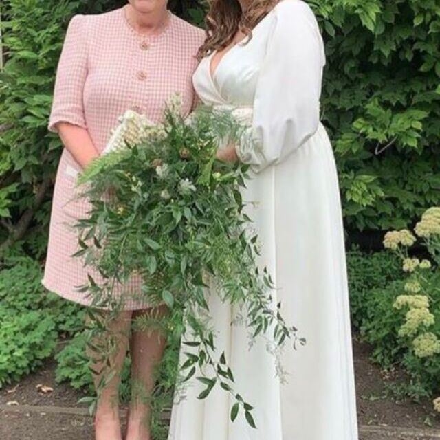 Wedding dress - using our crepe fabrics