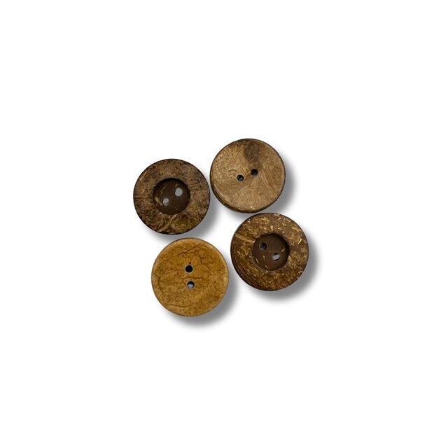 Pack of 4 Coconut Shell Buttons (22mm)