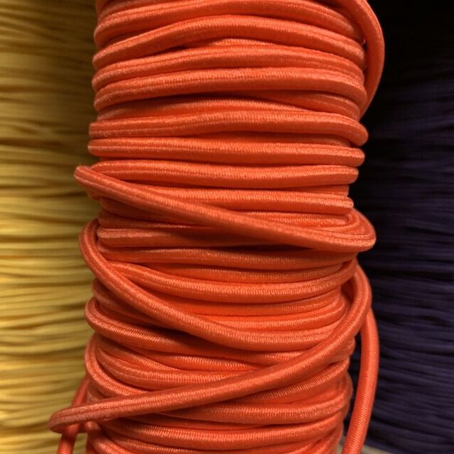 Elastic Round Cord - Orange (2.5mm)