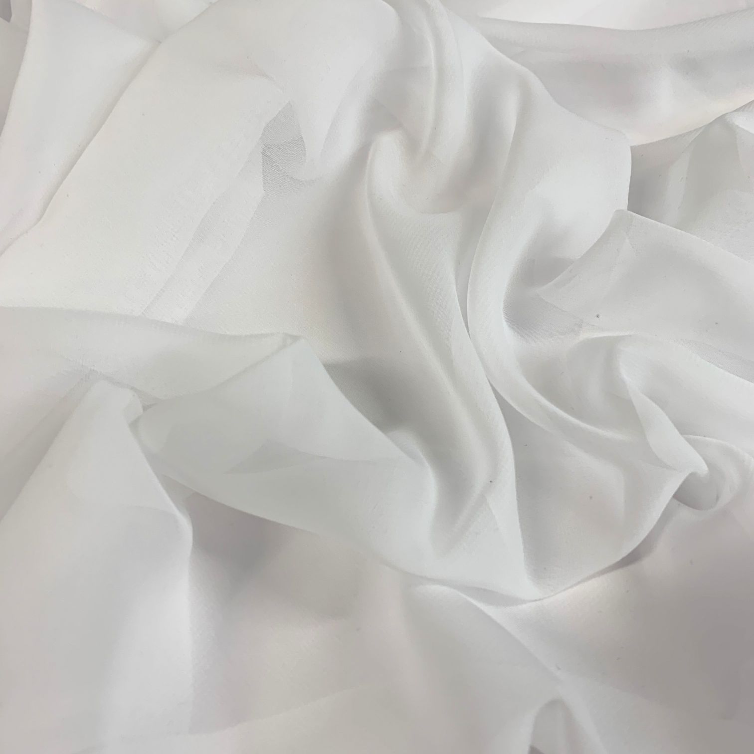 White Chiffon Fabric