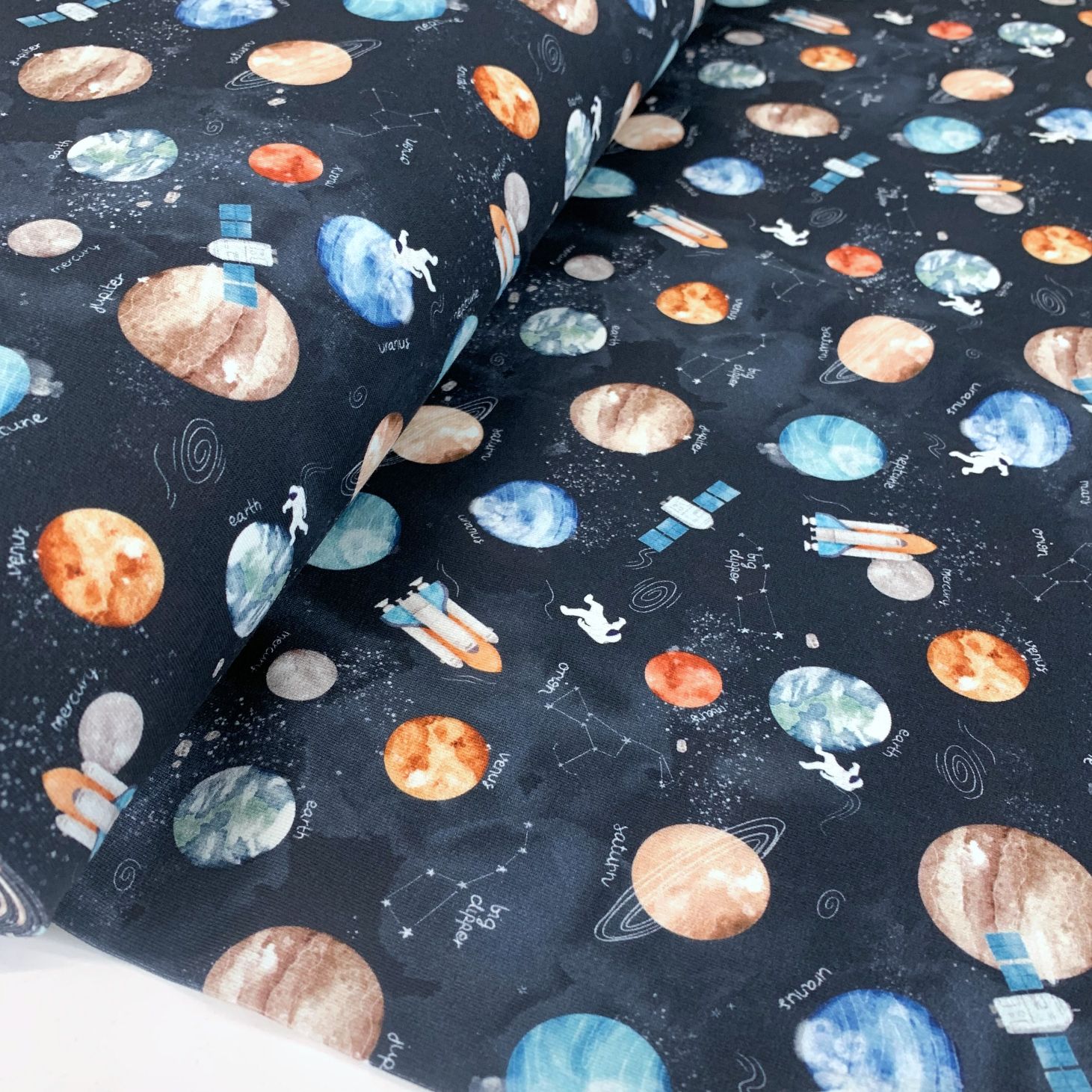 Space jersey fabric deals