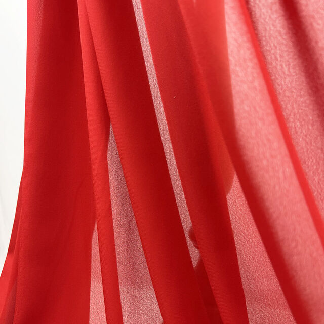 Georgette Dress Fabric - Scarlet