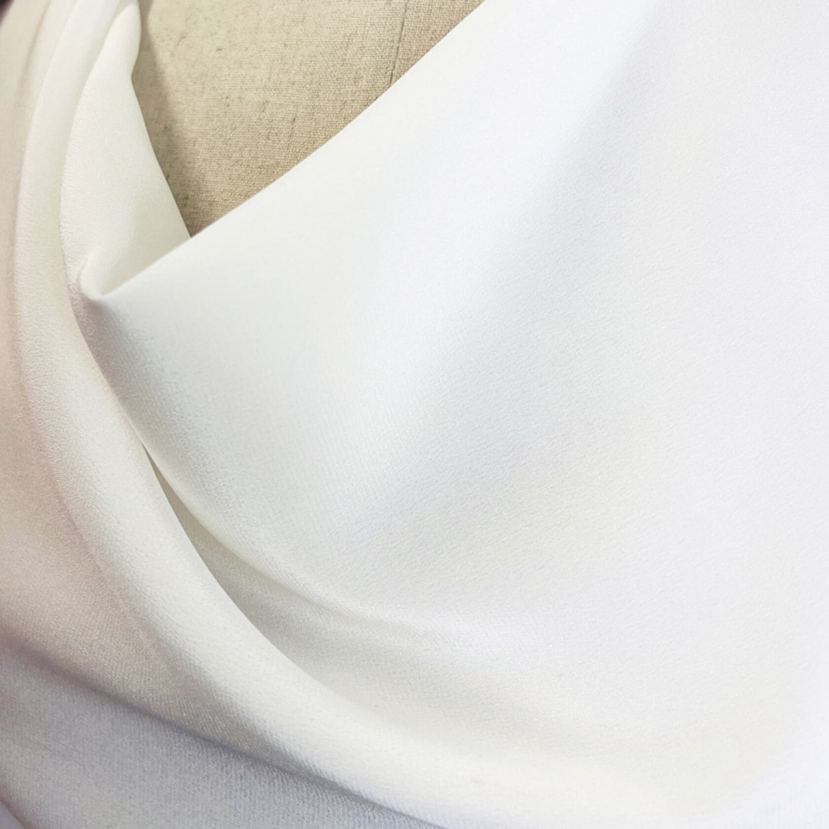 全国送料無料ギフト White Bridal Chine De Crepe Silk - Belle | Fabric Dress Prom & 香水(女性用)
