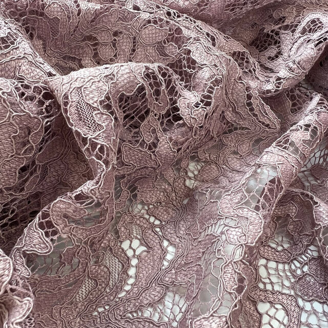 Double Scallop Lace - Dusky Pink