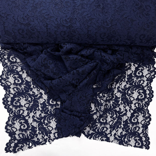 Double Scallop Lace - Navy