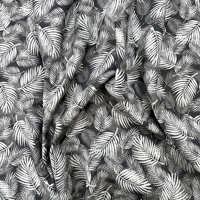 Poplin Print - Maui - Grey