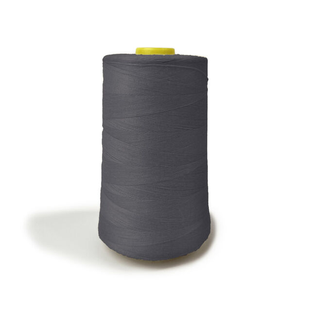 Polyester Overlocking Sewing Machine Thread Cone - Dark Grey (5000m)