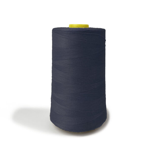 Polyester Overlocking Sewing Machine Thread Cone - Navy (5000m)
