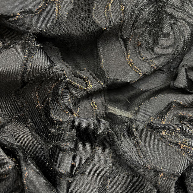 Black net store lace fabric