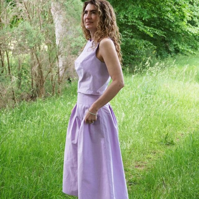 Elisenne - Lilac Chambray