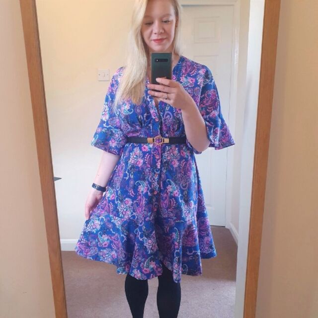 Laura Miller Crepe Paisley McCalls Dawn dress