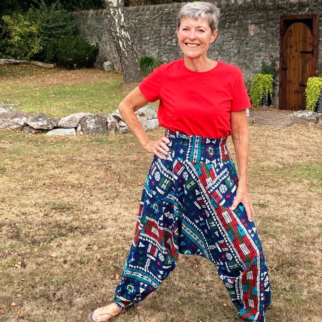 Pat Burnstead Bali Sparks Harem Pants