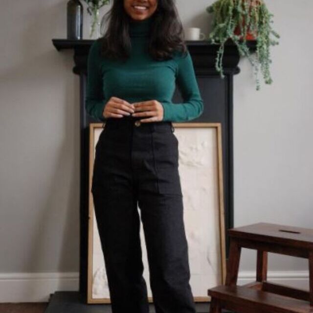 Denim trousers by slowrituals.studio - instagram