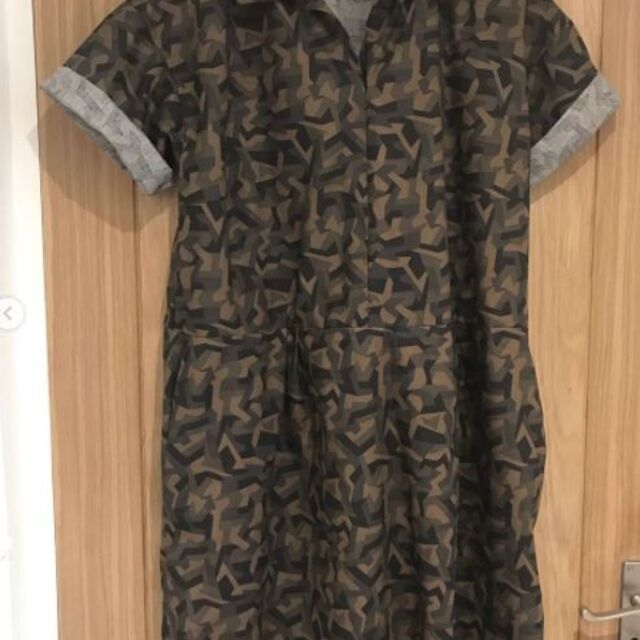 Dress- using sewing room- geo camo by Kuvolo - Instagram.