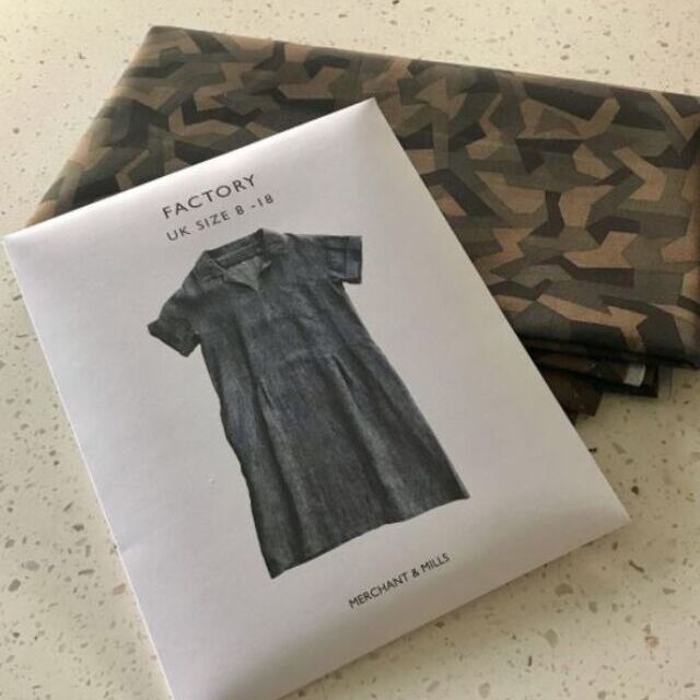 Dress- using sewing room- geo camo by Kuvolo - Instagram