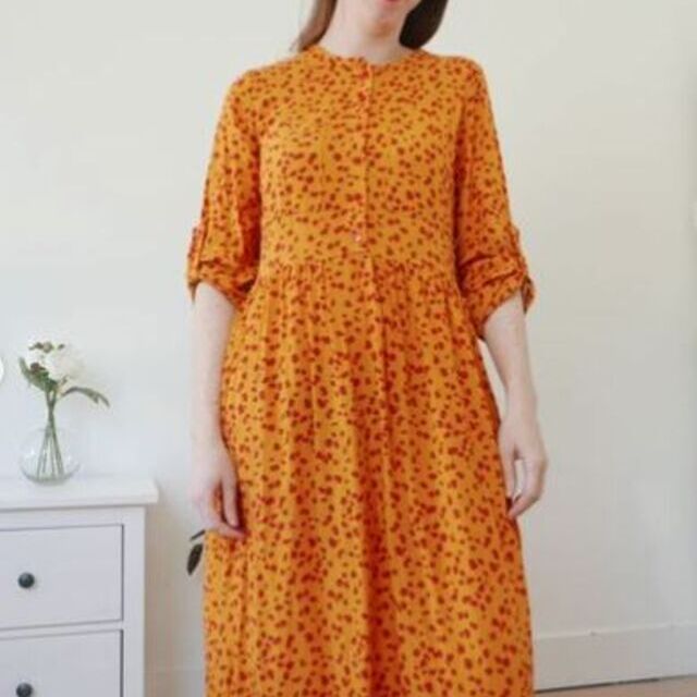 Dress- using viscose rayon fabric by  laurenandthesewingmachine - instagram