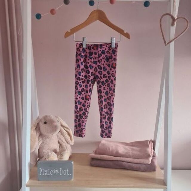 Gots Organic jersey - leopard - pink - by Pixieanddot - instagram.