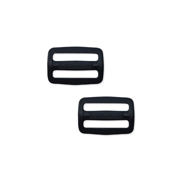 Plastic Strap Sliders - Black (25mm)