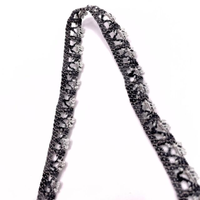 Crochet Stretch Lace - Grey
