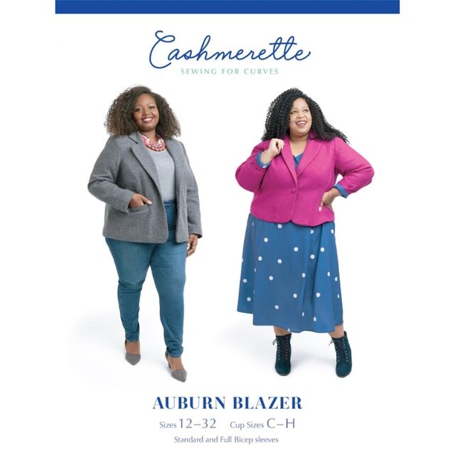 Cashmerette - Auburn Blazer Sewing Pattern (US 12-32)