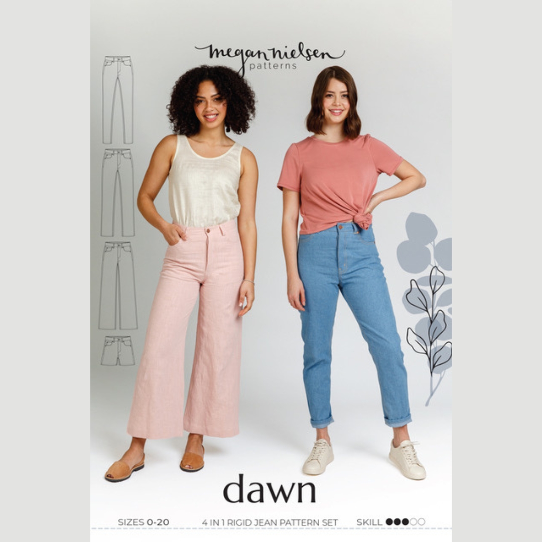 Dawn Jeans 4 in 1 Sewing Pattern By Megan Nielsen (Sizes 0-20)