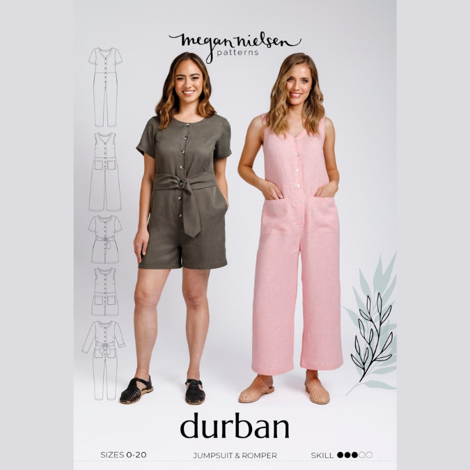 Durban Jumpsuit & Romper - Megan Nielsen Patterns - Sewing Pattern
