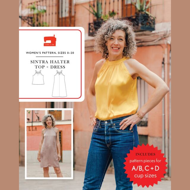 Liesl + Co - Sintra Halter Top & Dress Pattern