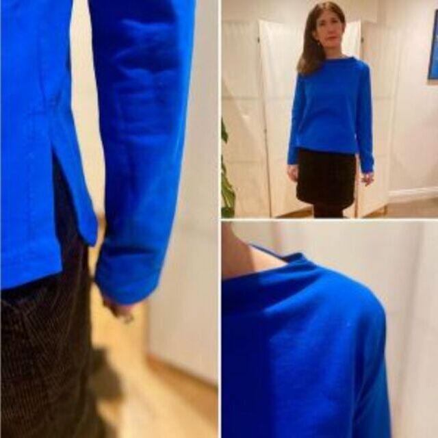 Sweater - using French Terry - Royal fabric