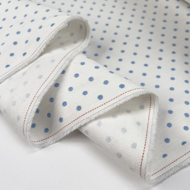 Remnant - Polka Dot Denim (1.25m)