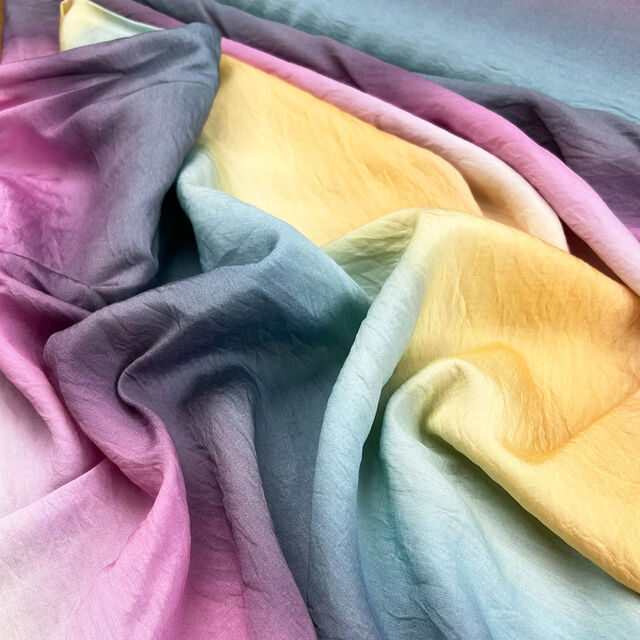 Stretch Knit Blanket In TENCEL™ - Rainbow Dye