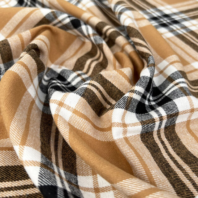 Brushed Cotton - Brook - Camel