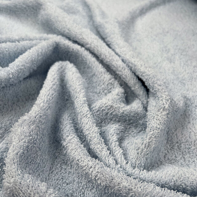 Remnant - Double Sided Terry Towelling - Baby Blue (1.8m)