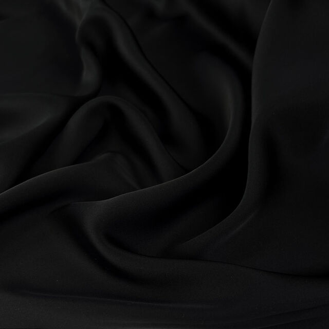 Polyester Satin Lining - Black