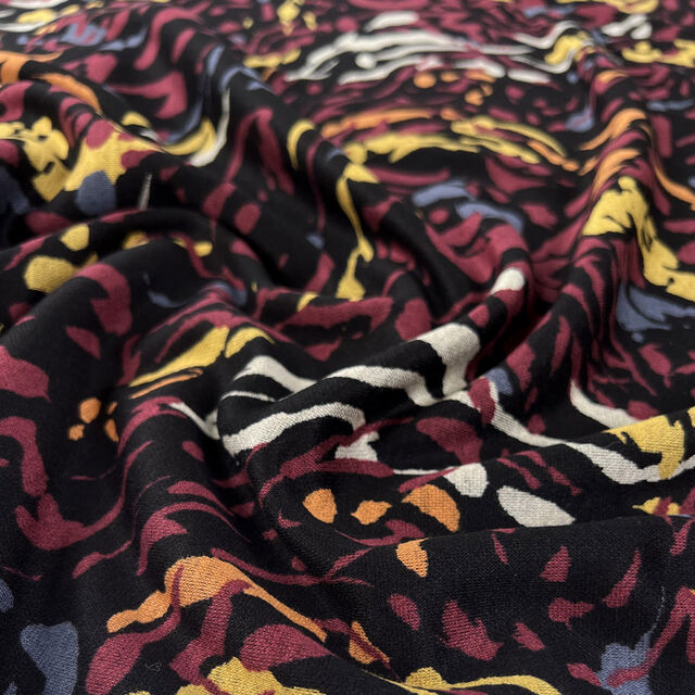 Printed Ponte - Lava Flow