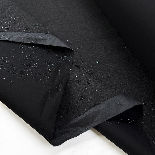 Remnant - Bonded Wool Cotton - Charcoal (1.5m)