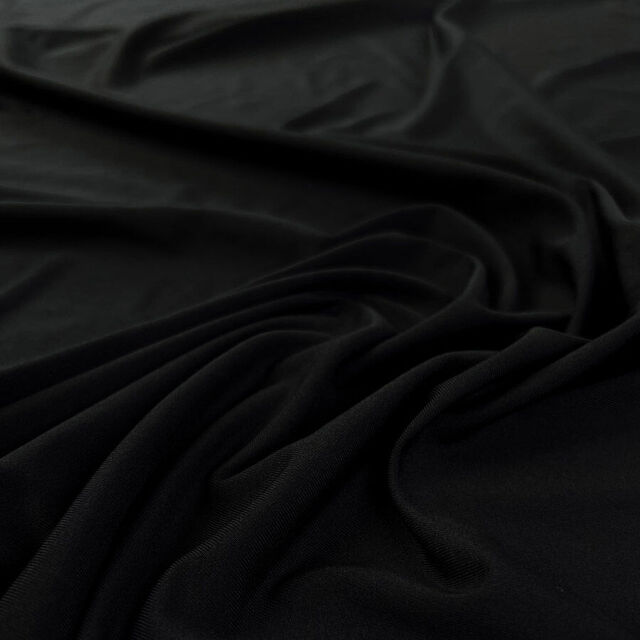 Recycled Polyester Jersey - Black