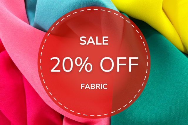 Fabric Sale 20% Off