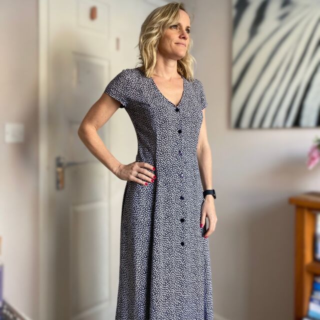 Customer Make by Helen - Viscose Fabric - True Bias - Shelby Dress - February 2024