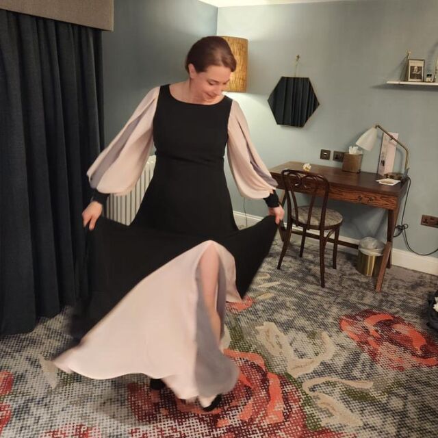 Dress by Claire - Fabric's - Maypole & Chiffon - Baby Pink - May 24