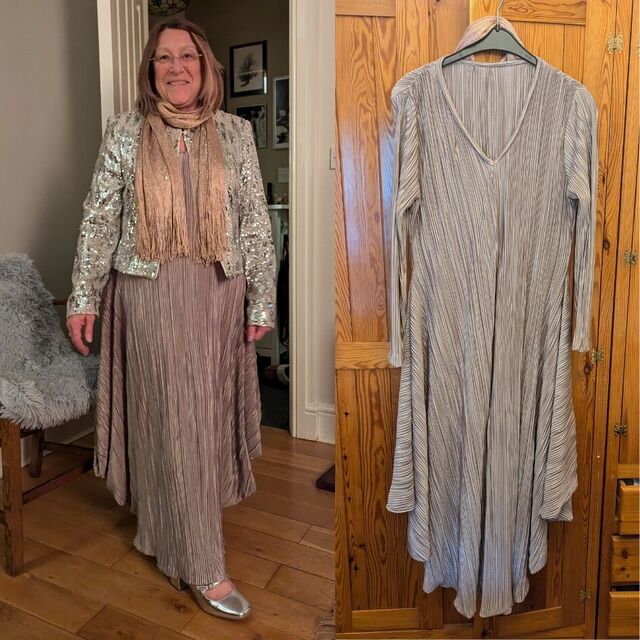 Dress by Denise - Fabric - Pleats Plissé - Oyster - December 24