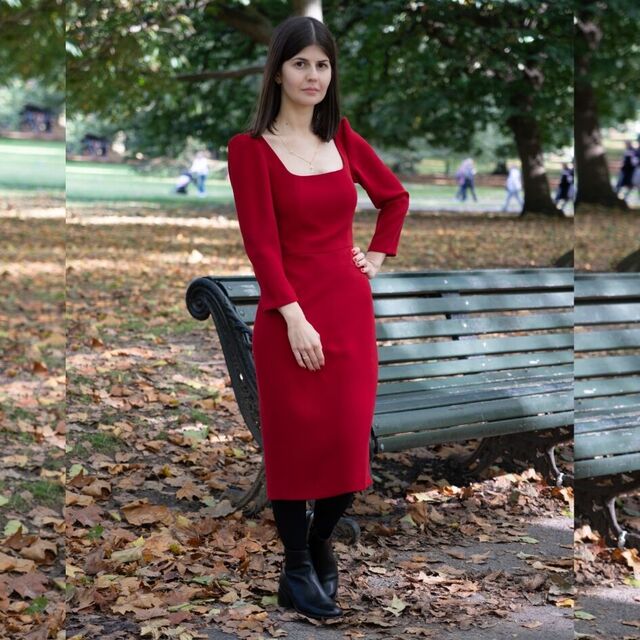 Dress by Evgeniia - Fabric - Triple Crepe Killer - October 24