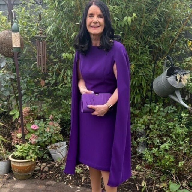 Dress by Kath - Fabric - Triple Crepe - Cadbury's Purple - November 24