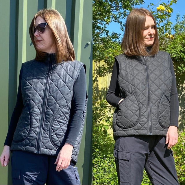 Gilet by Lisa - Fabric - The Master - Quilted Wool - October 24