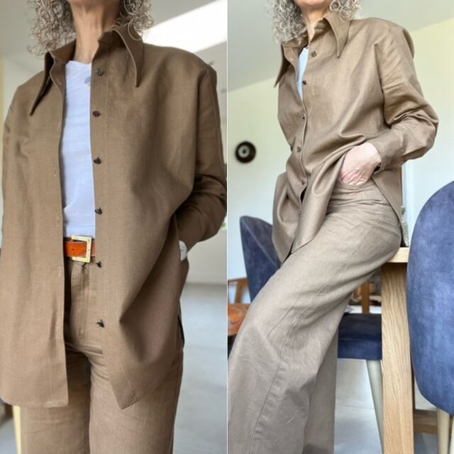 Outfit by Tracey - Fabric - Foreign Legion - Pattern - The Assembly Line - Oversized Shirt - May 24