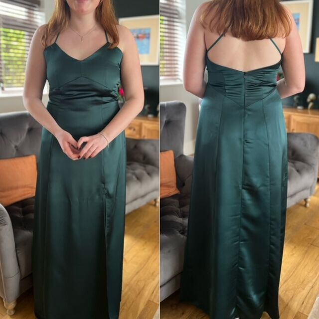 Prom Dress by Tracey - Fabric - Liquid - Forest - April 24