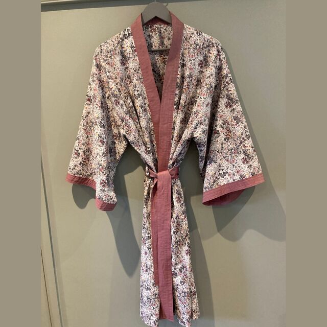 Robe by Bryony - Fabric - Pima Cotton Lawn - The Garden Of Shakespeare - Pink & Grey - August 24
