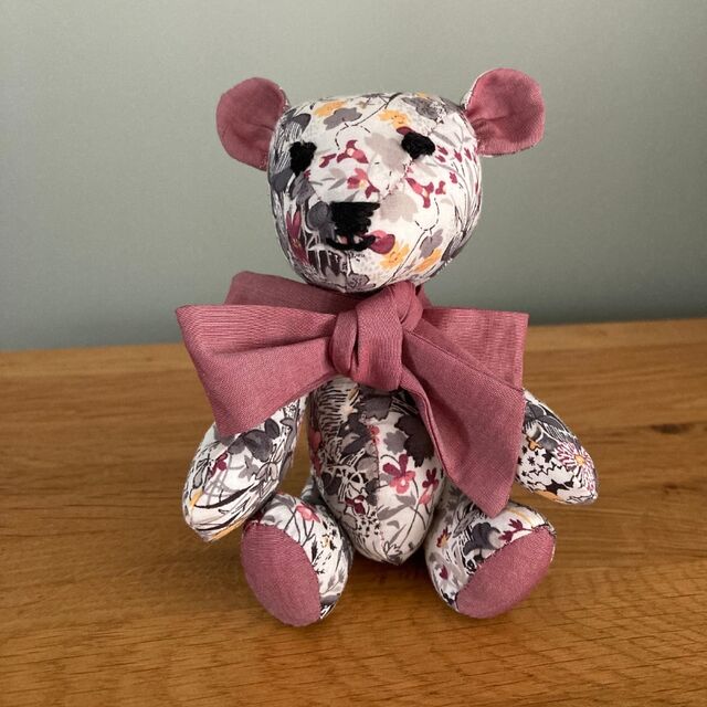 Teddy by Bryony - Fabric - Pima Cotton Lawn - The Garden Of Shakespeare - Pink & Grey - August 24