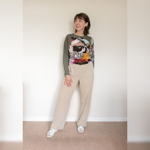 Trousers By Diane - Fabric - Desert Rose - Pattern - Love Notions - Largo Cargos - July 2024