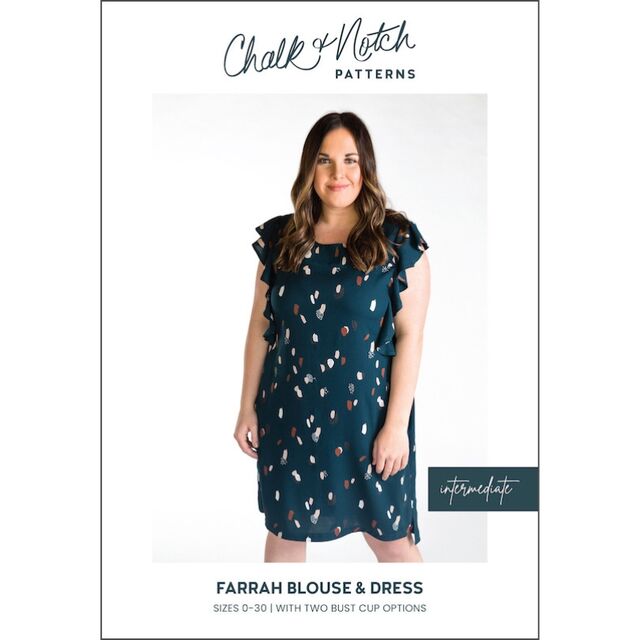 Chalk & Notch - Farrah Blouse & Dress Pattern